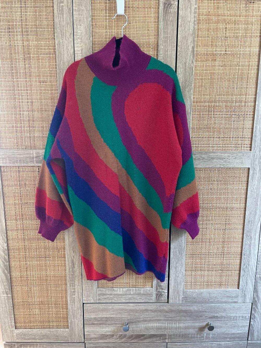 Rainbow Wild Hearts Sweater Dress - Picture 6 of 7